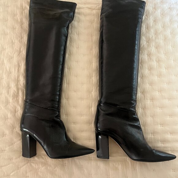 Like New Tamara Mellon Patent Leather Boots 'Pillar' - Picture 15 of 15